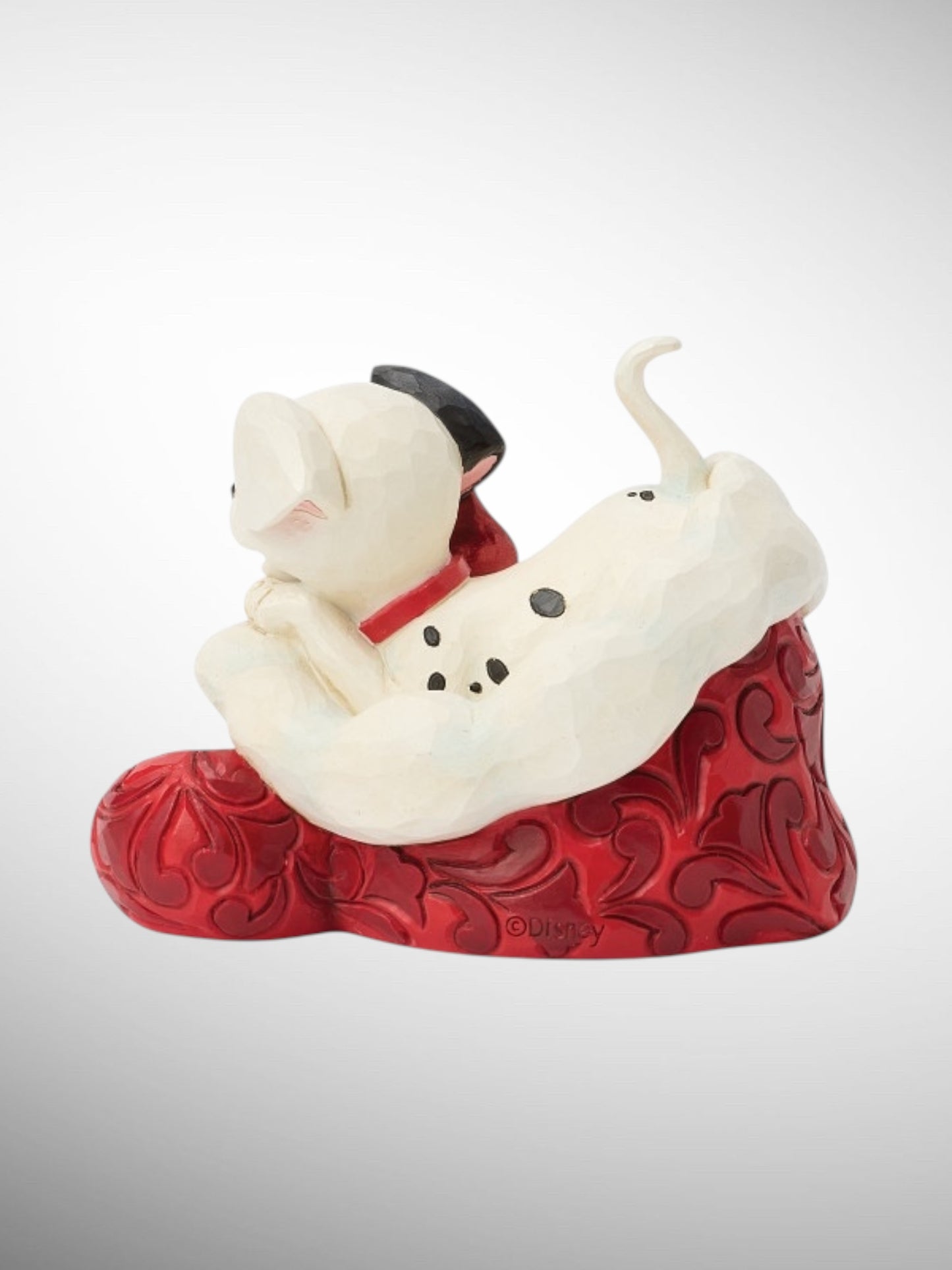 Jim Shore Disney Traditions -  101 Dalmatian Santa Hat Christmas Figurine - PREORDER