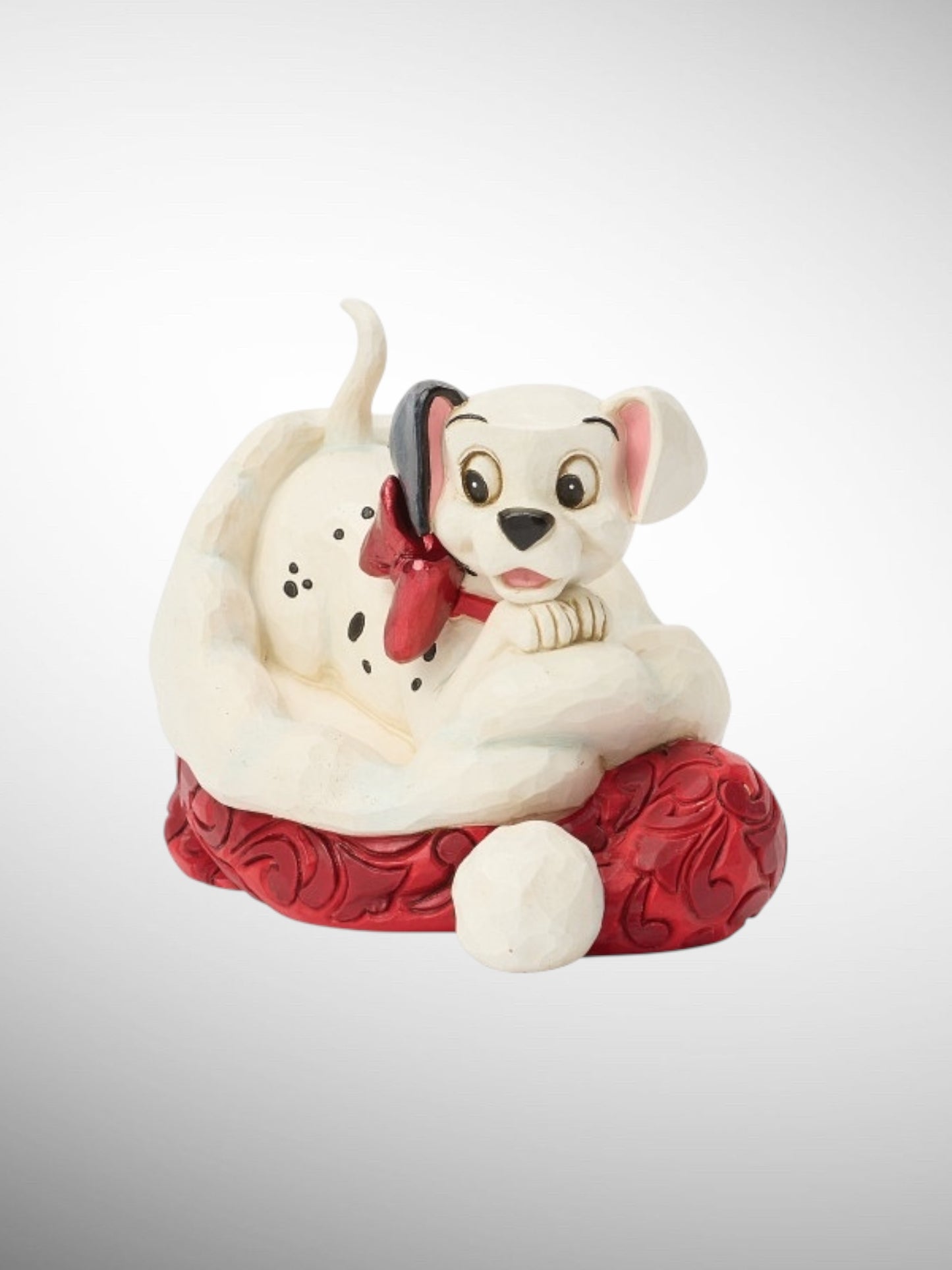 Jim Shore Disney Traditions -  101 Dalmatian Santa Hat Christmas Figurine - PREORDER