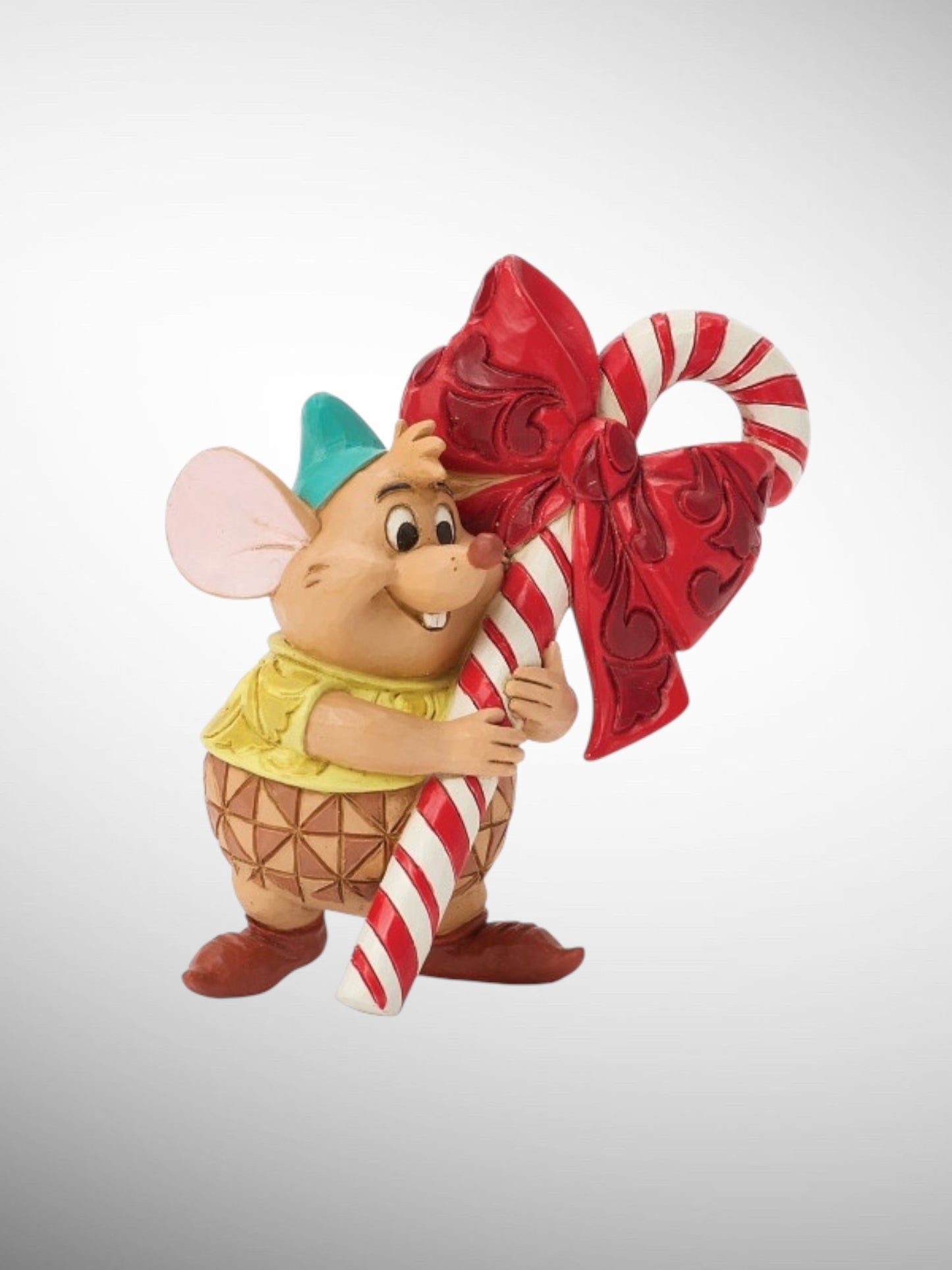 Jim Shore Disney Traditions -  Gus Candy Cane Mini Cinderella Christmas Figurine - PREORDER