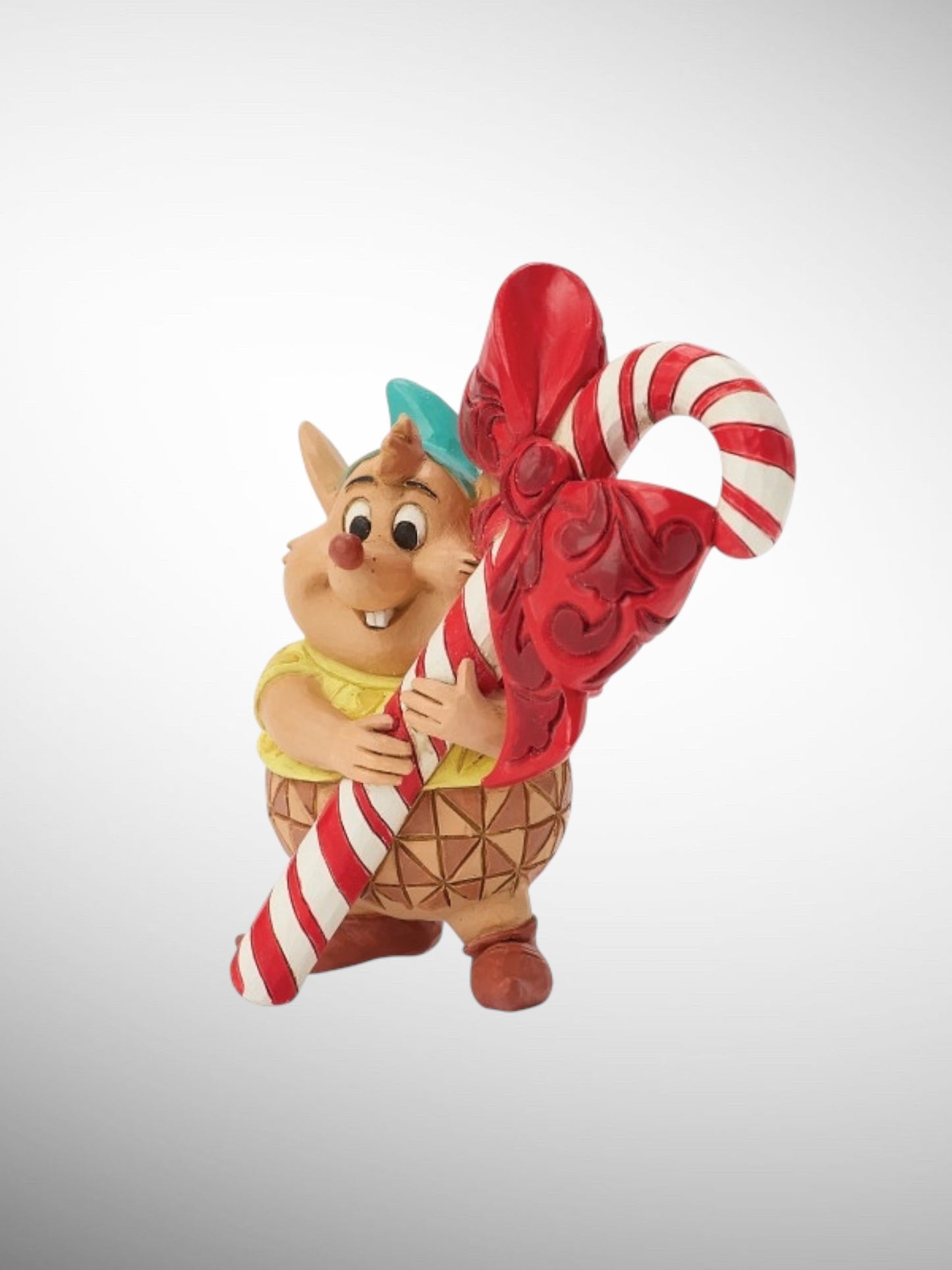 Jim Shore Disney Traditions -  Gus Candy Cane Mini Cinderella Christmas Figurine - PREORDER
