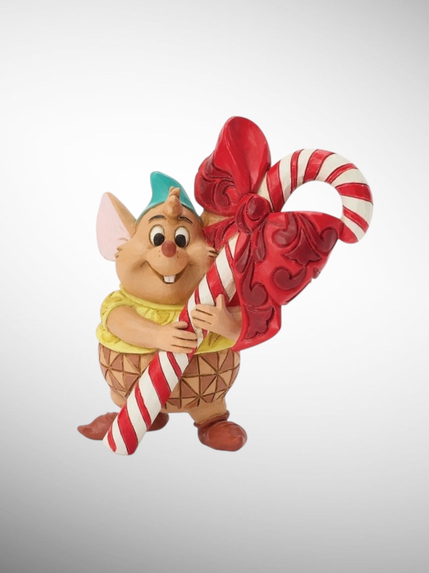 Jim Shore Disney Traditions -  Gus Candy Cane Mini Cinderella Christmas Figurine - PREORDER