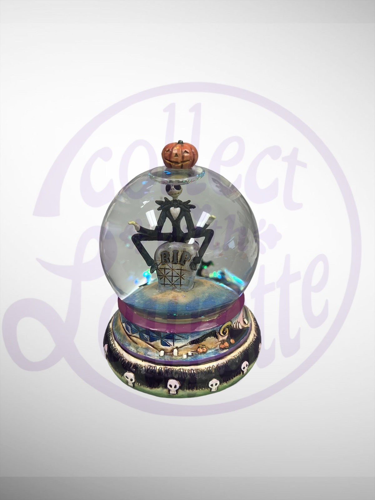 Jim Shore Disney Traditions - Spooky Surprise Jack Skellington Waterball (No Box)