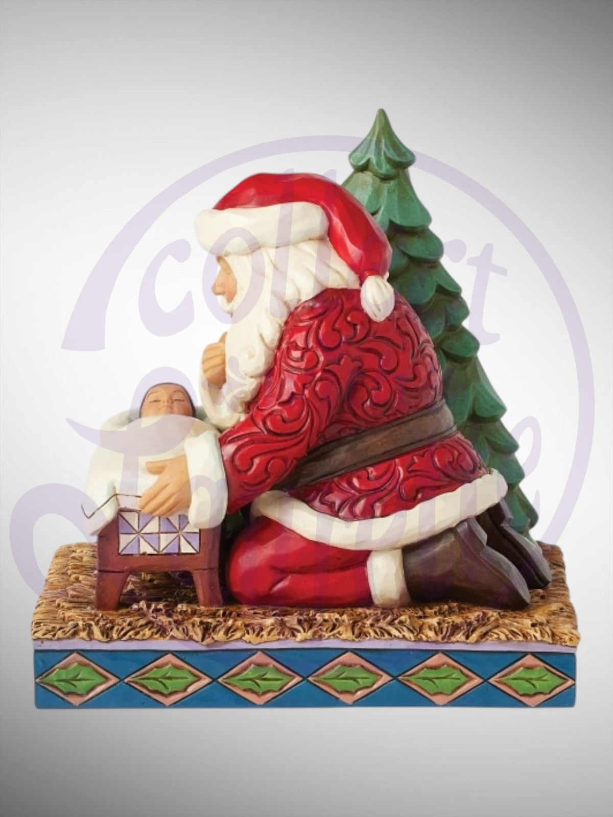 Jim Shore Heartwood Creek -  Christmas Miracle Santa and Baby Jesus Figurine - PREORDER