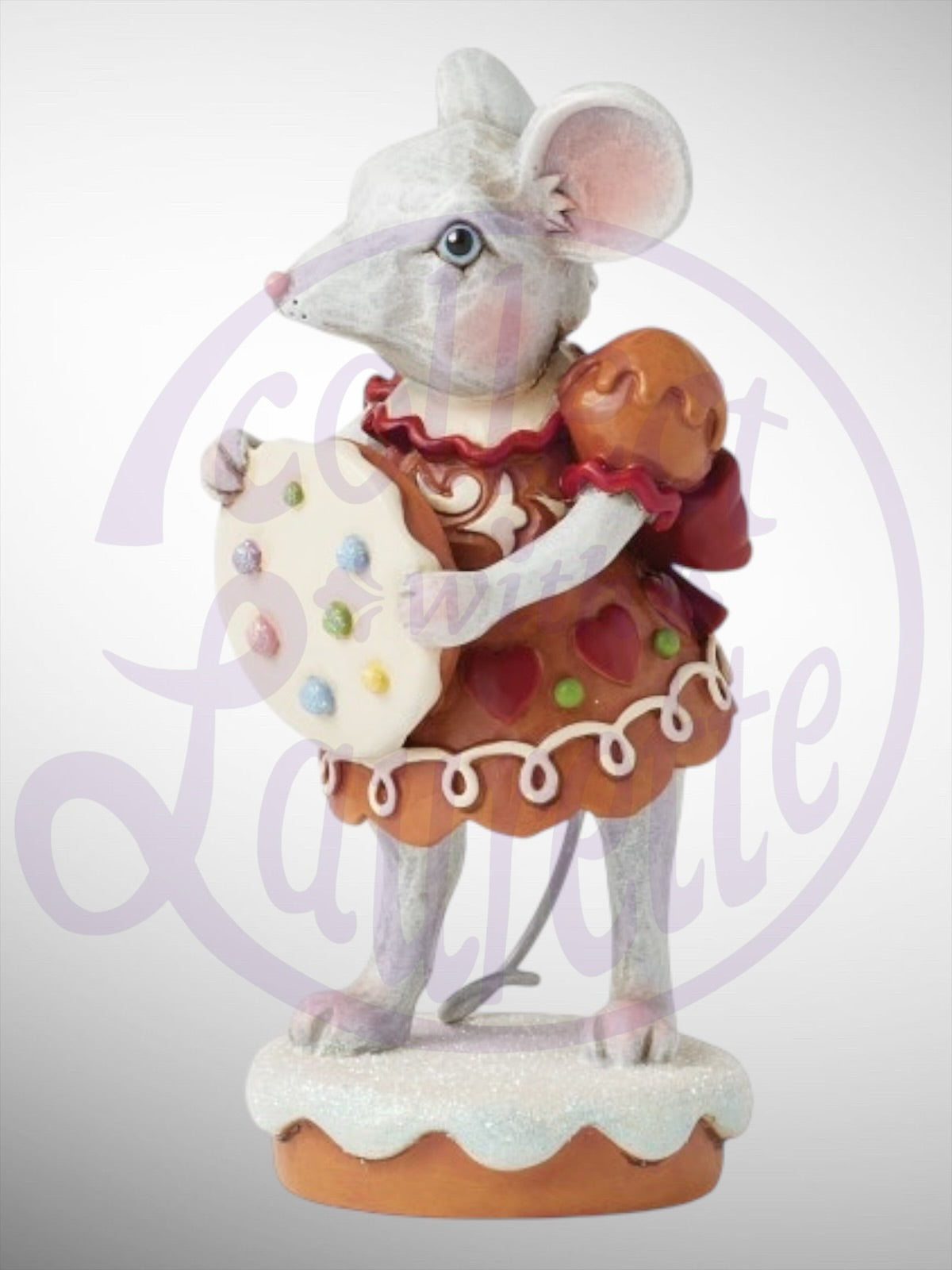 Jim Shore Gingerbread Christmas - Sugar and Spice Make Christmas So Nice Mouse Girl Figurine - PREORDER