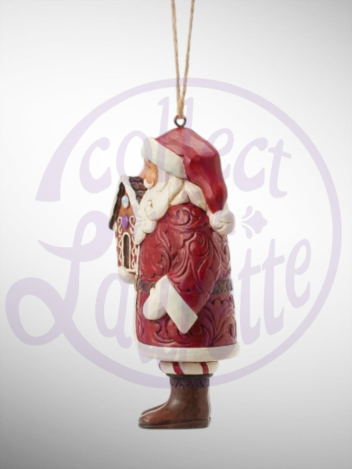 Jim Shore Gingerbread Christmas - Gingerbread Santa Ornament - PREORDER