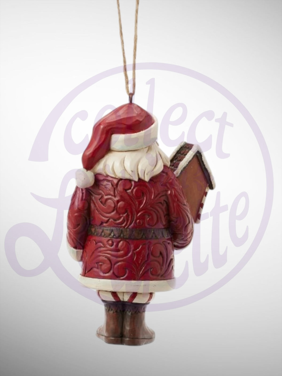 Jim Shore Gingerbread Christmas - Gingerbread Santa Ornament - PREORDER