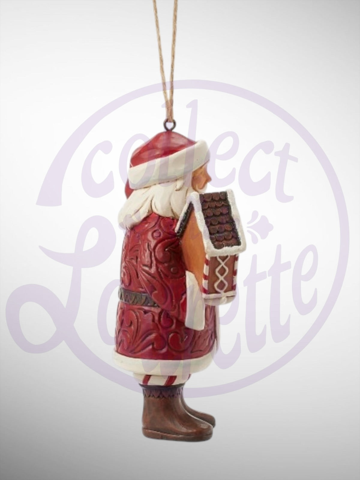 Jim Shore Gingerbread Christmas - Gingerbread Santa Ornament - PREORDER