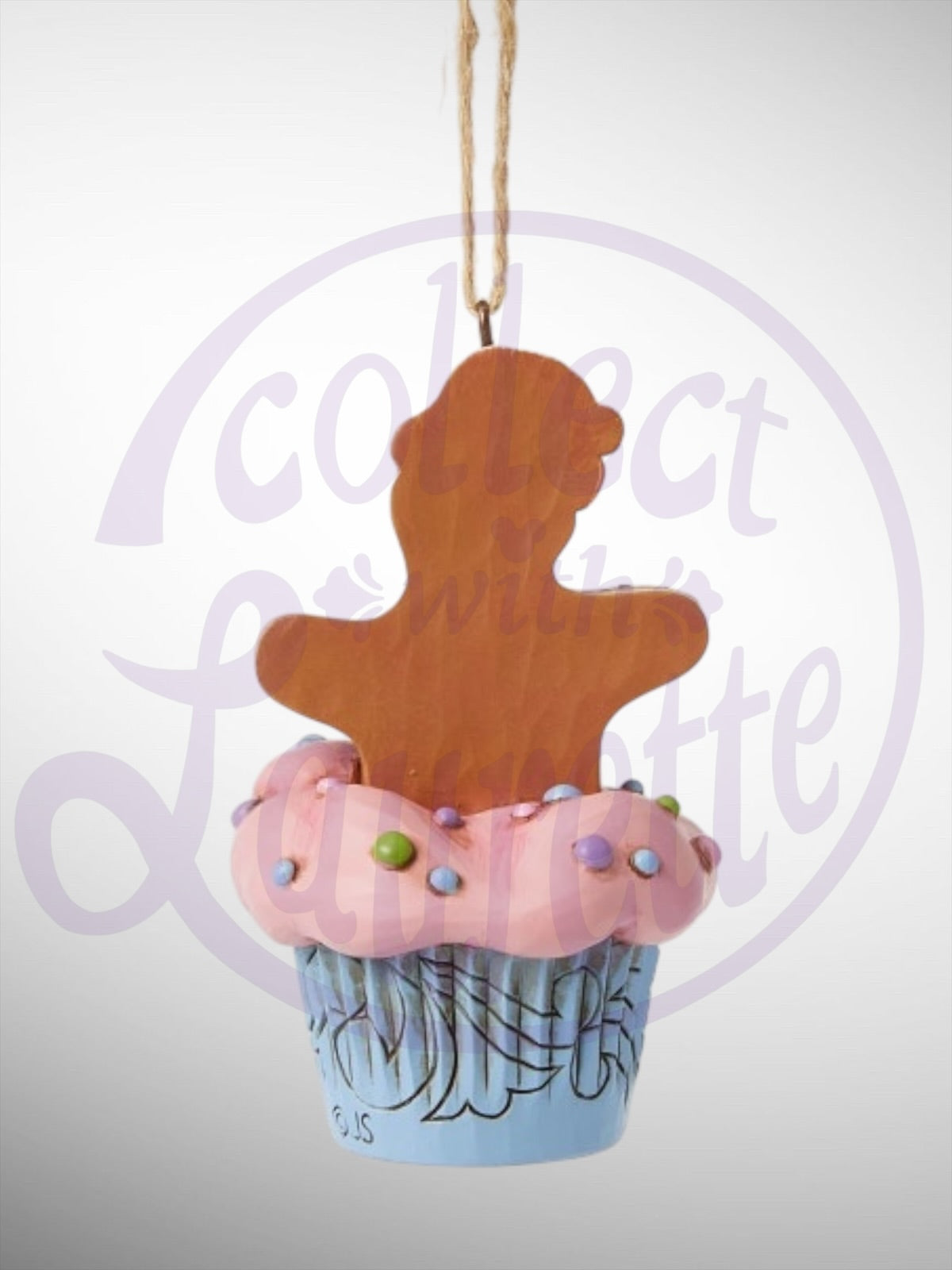 Jim Shore Gingerbread Christmas - Gingerbread Cupcake Ornament - PREORDER