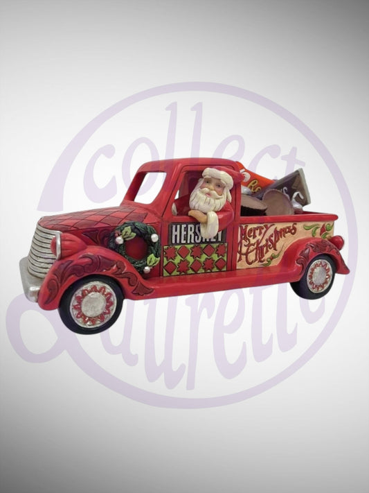 Jim Shore Hershey Collection -  Santa's Candy Cargo Truck Figurine - PREORDER