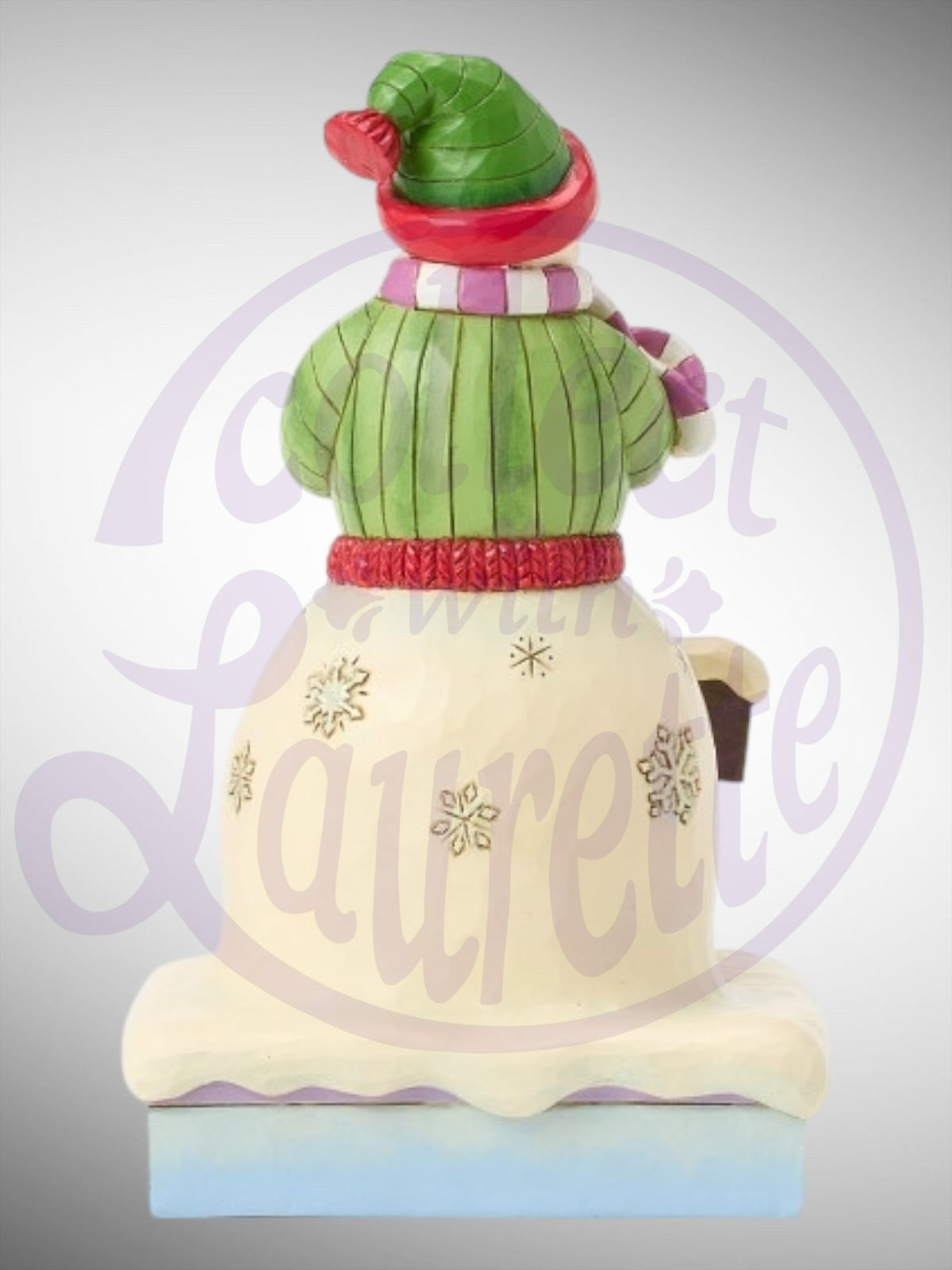 Jim Shore Hershey Collection -  Chocolaty Cheer Snowman with Sign Figurine - PREORDER