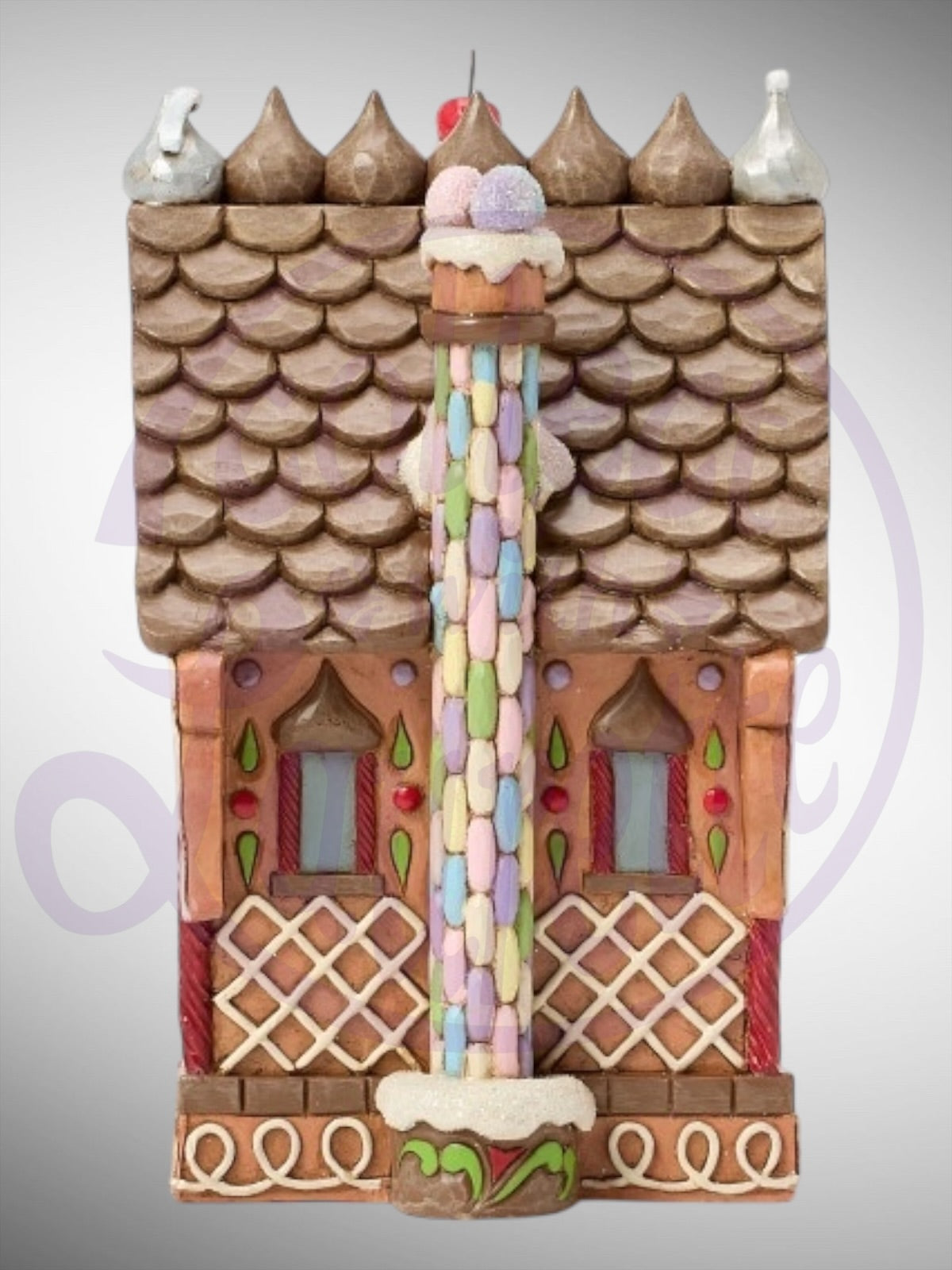 Jim Shore Hershey Collection -  Candy-Coated Cottage Gingerbread House Figurine - PREORDER