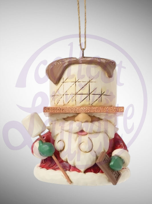 Jim Shore Hershey Collection -  S'More Gnome with Hershey Bar Ornament - PREORDER