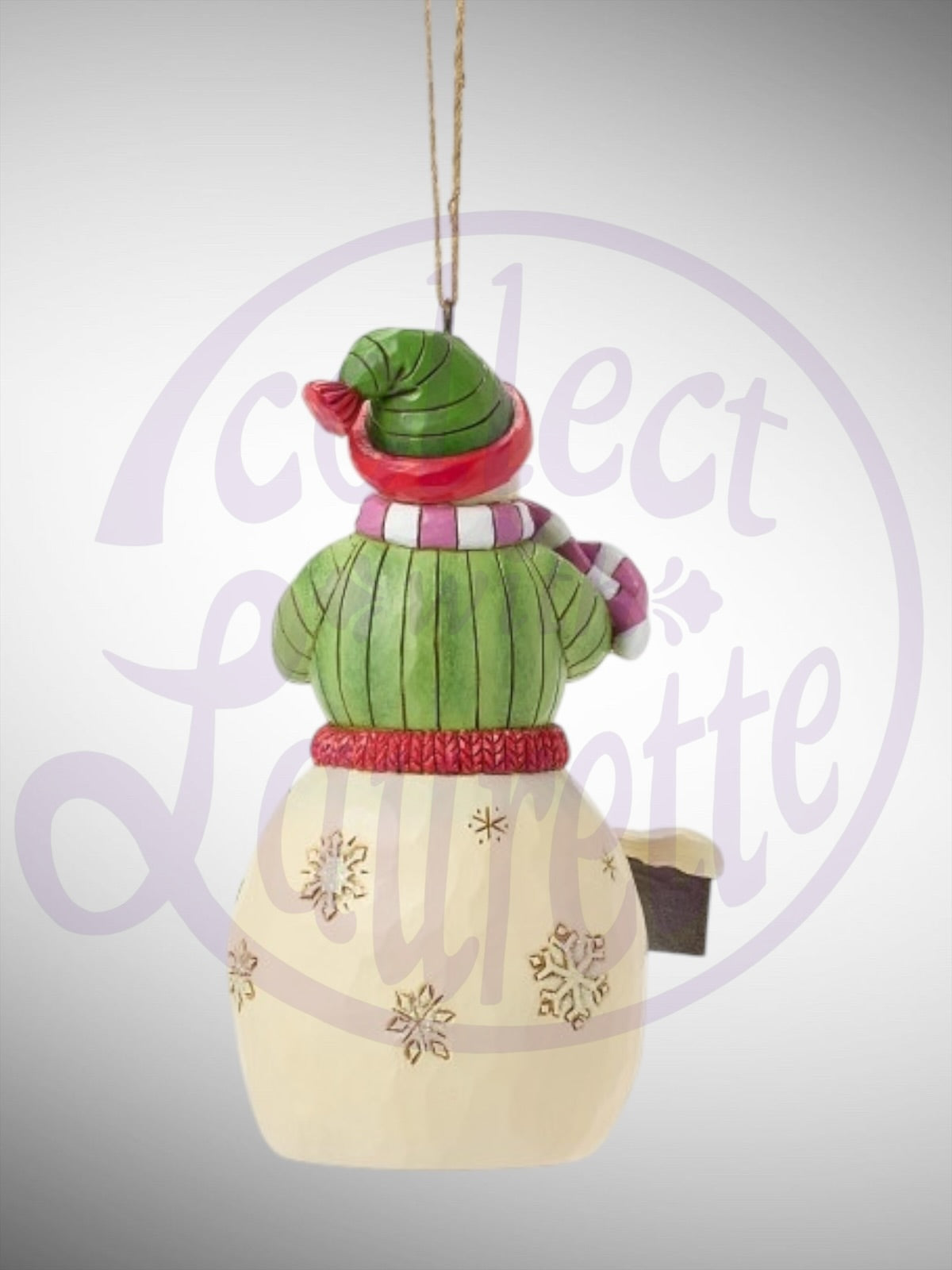 Jim Shore Hershey Collection -  Snowman with Hershey Sign Ornament - PREORDER