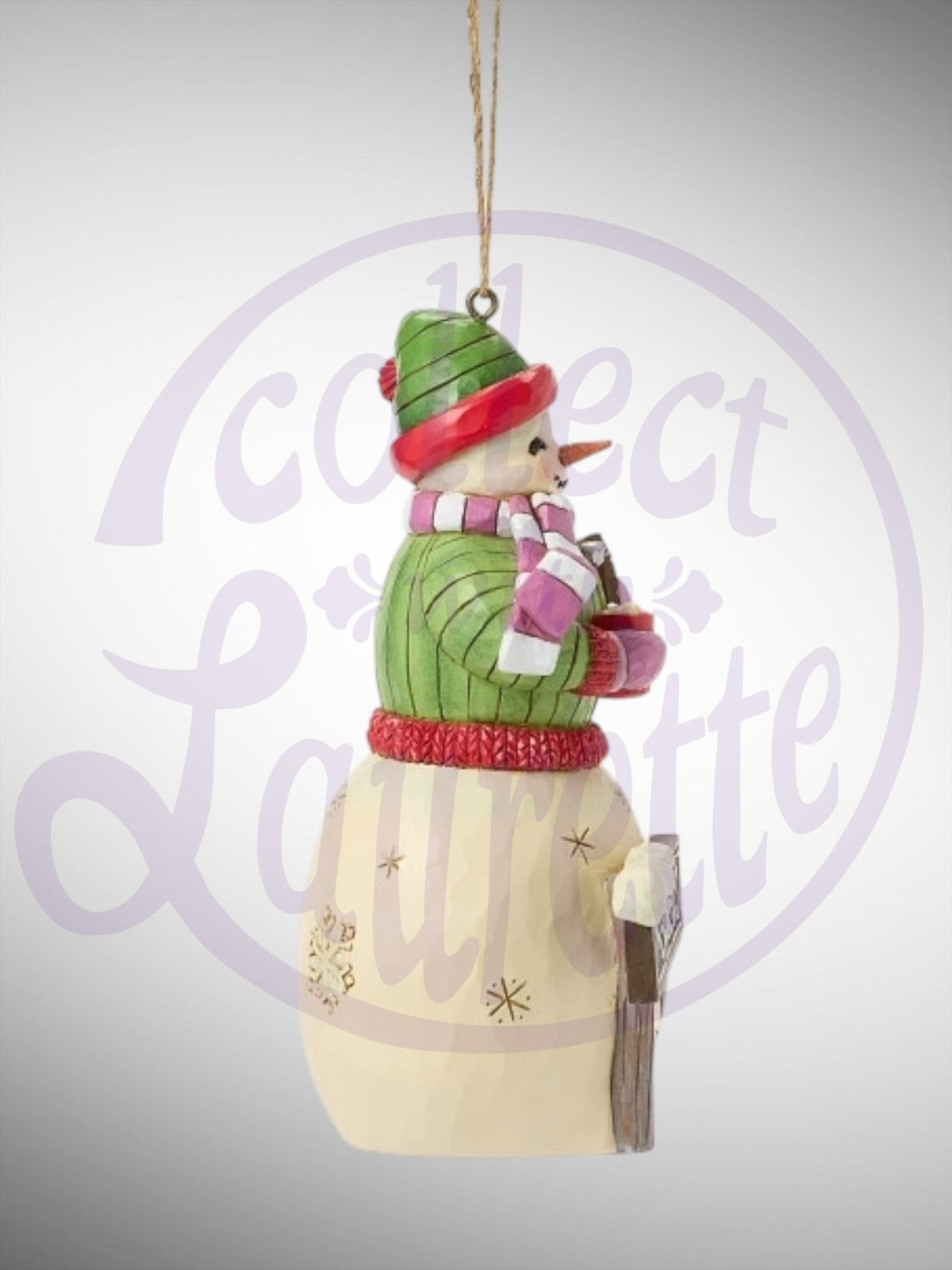 Jim Shore Hershey Collection -  Snowman with Hershey Sign Ornament - PREORDER