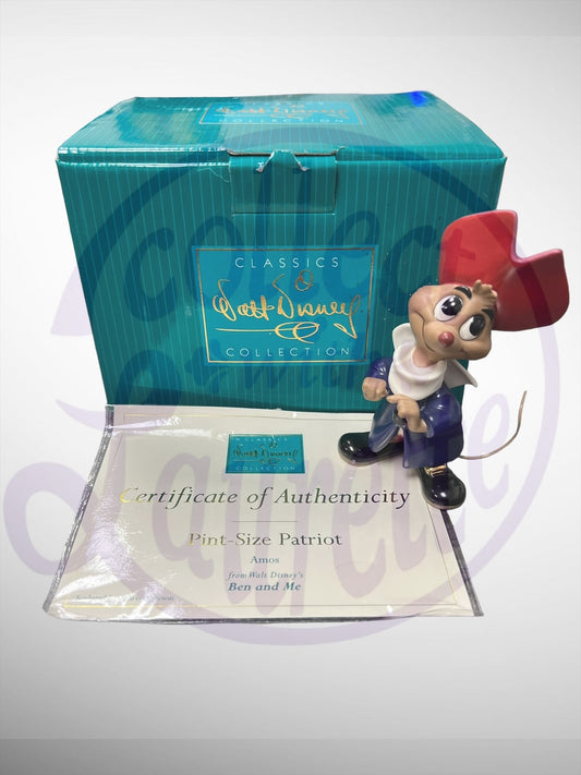 Walt Disney Classics Collection - WDCC Pint-Size Patriot Amos Ben and Me Figurine