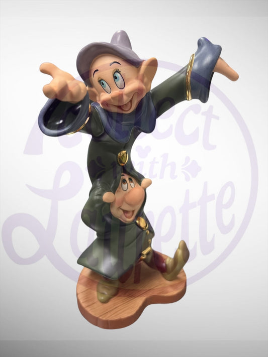 Walt Disney Classics Collection - WDCC Dancing Partners Dopey Sneezy Snow White Figurine (No Box)