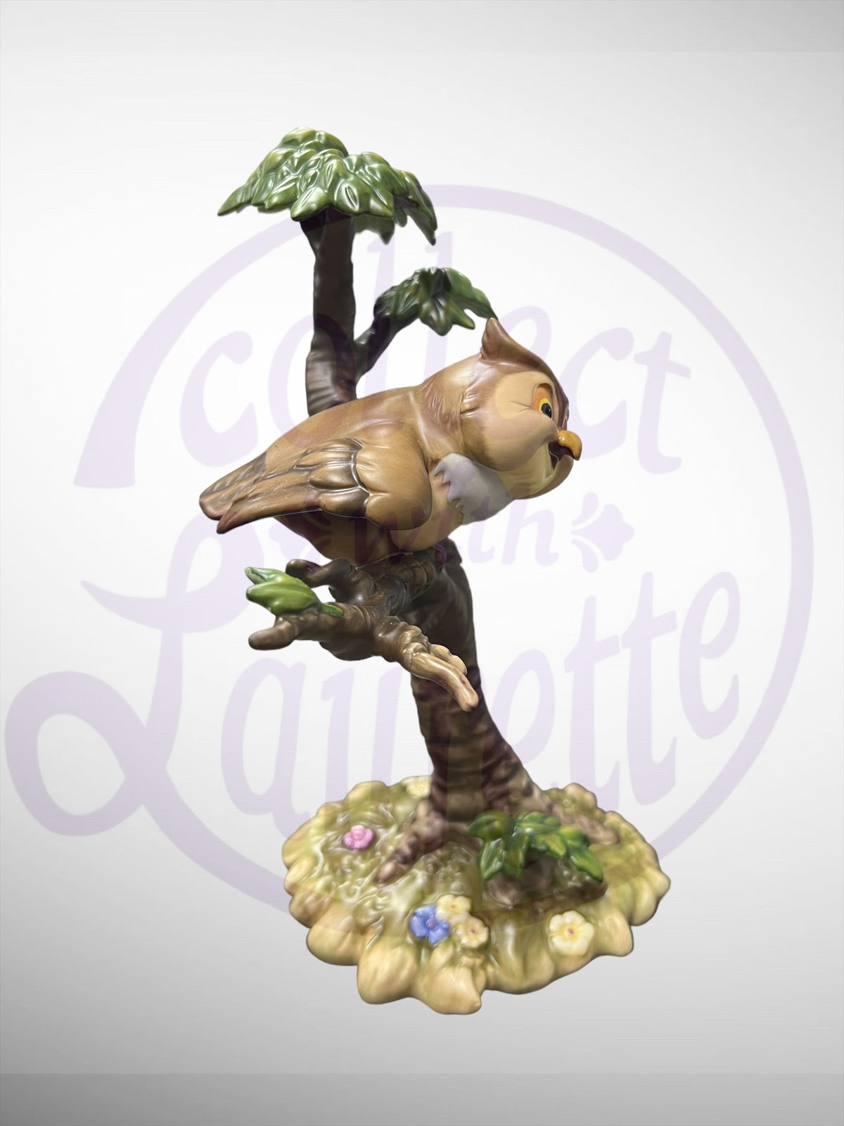 Walt Disney Classics Collection - WDCC What's Going On Around Here? Bambi Friend Owl Figurine (No Box)