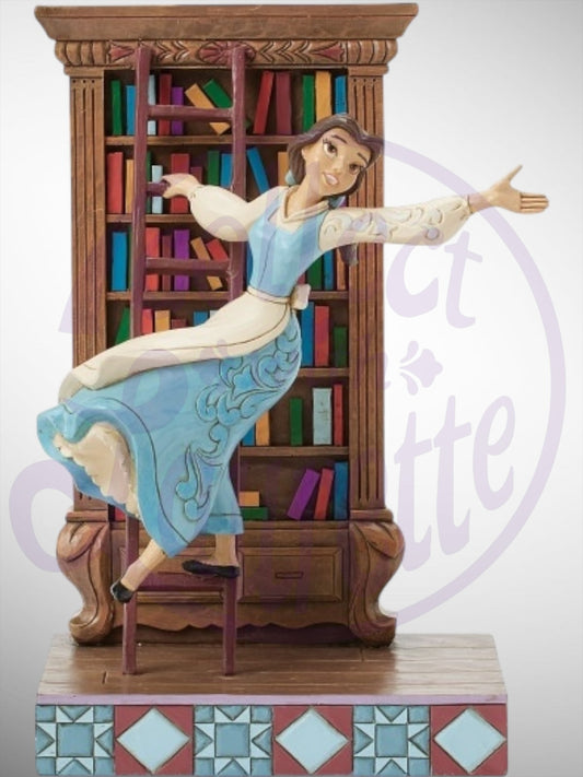 Jim Shore Disney Traditions -  A World of Books Belle Figurine - PREORDER