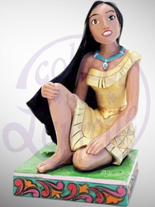 Jim Shore Disney Traditions -  Free Spirit Pocahontas Personality Pose Figurine - PREORDER