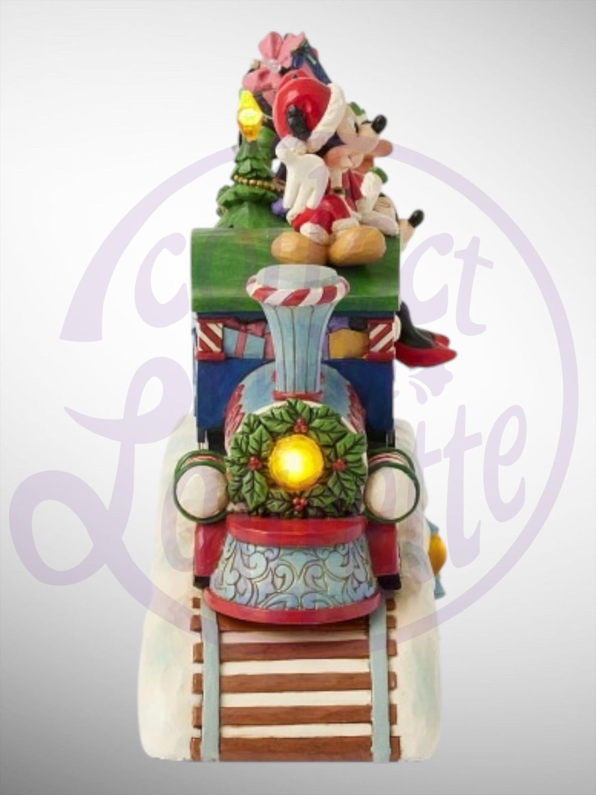 Jim Shore Disney Traditions -  Christmas Cheer on Track Musical Train Figurine - PREORDER