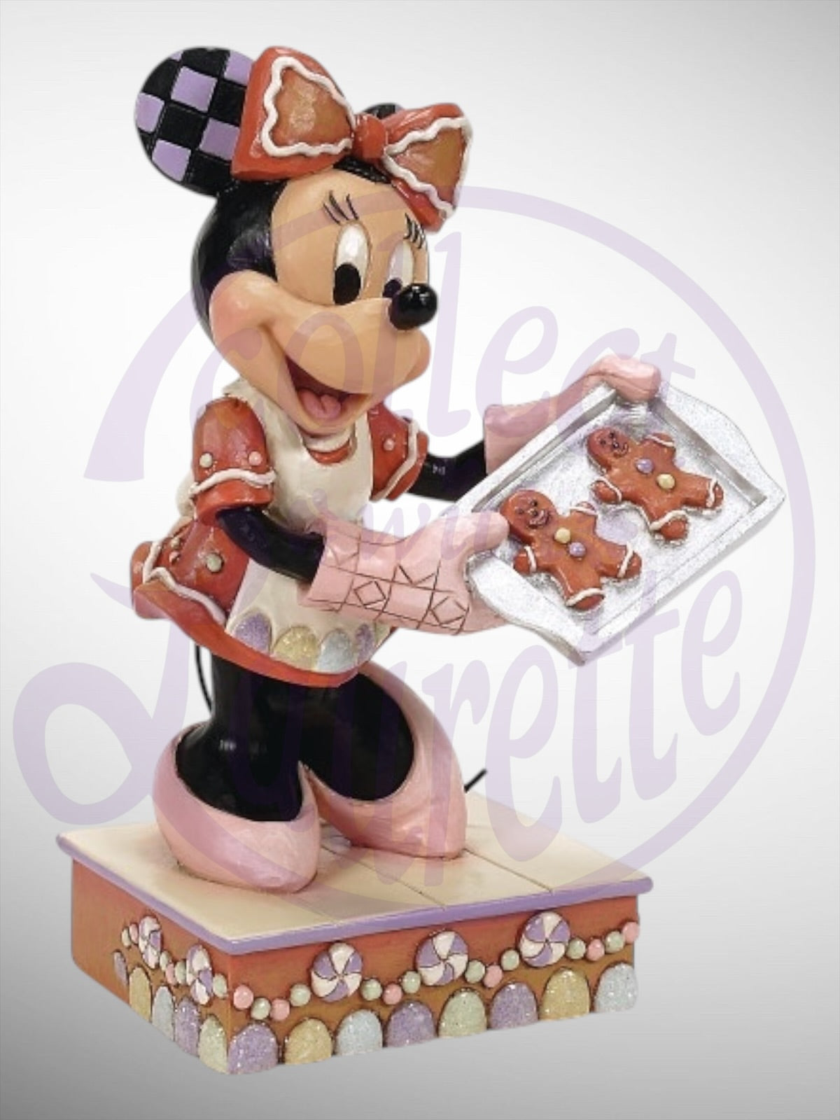 Jim Shore Disney Traditions -  Baking Bliss Minnie Gingerbread Baker Figurine - PREORDER