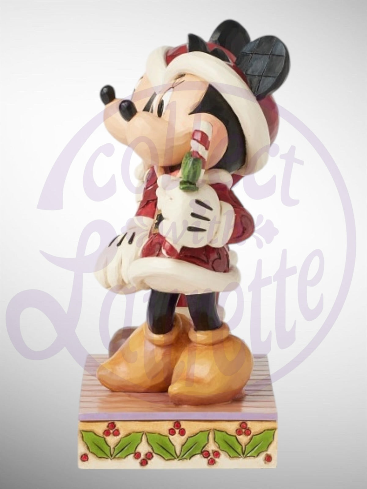 Jim Shore Disney Traditions -  Candy Cane Christmas Mickey Minnie Figurine - PREORDER