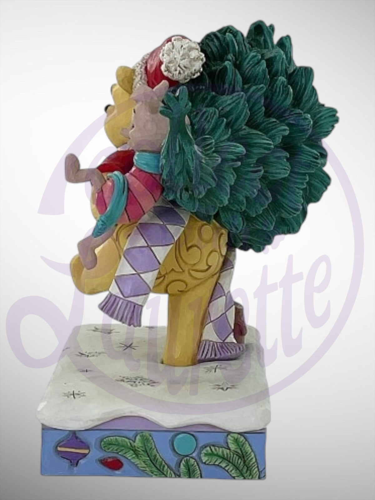 Jim Shore Disney Traditions -  A Tree for Two Pooh Piglet Christmas Figurine - PREORDER