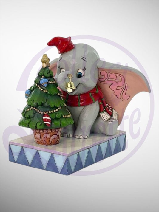 Jim Shore Disney Traditions -  Merry Moments Dumbo Christmas Figurine - PREORDER