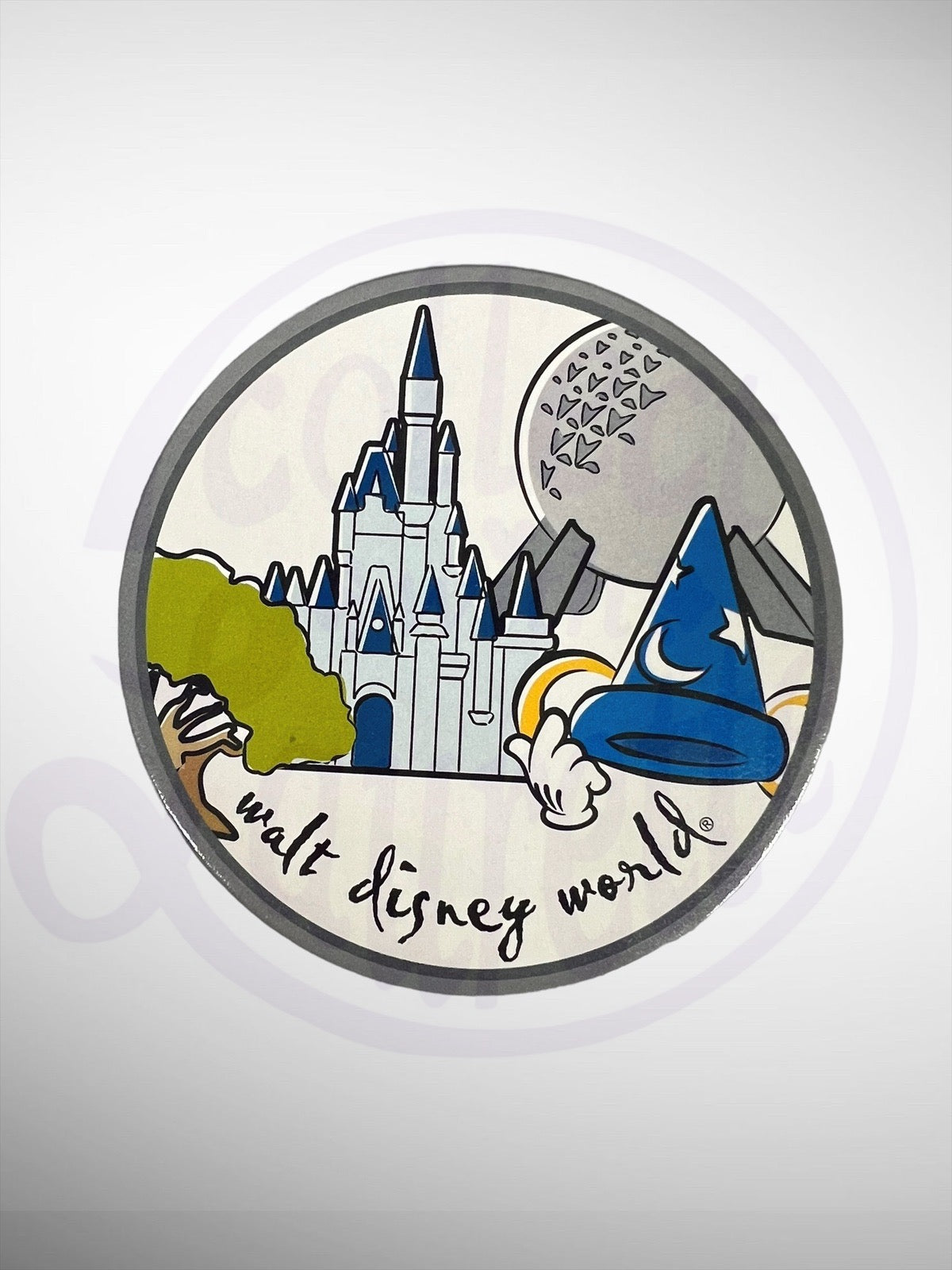 Disney at Home - Beverage Charms & Coasters Set of 6 Walt Disney World Parks