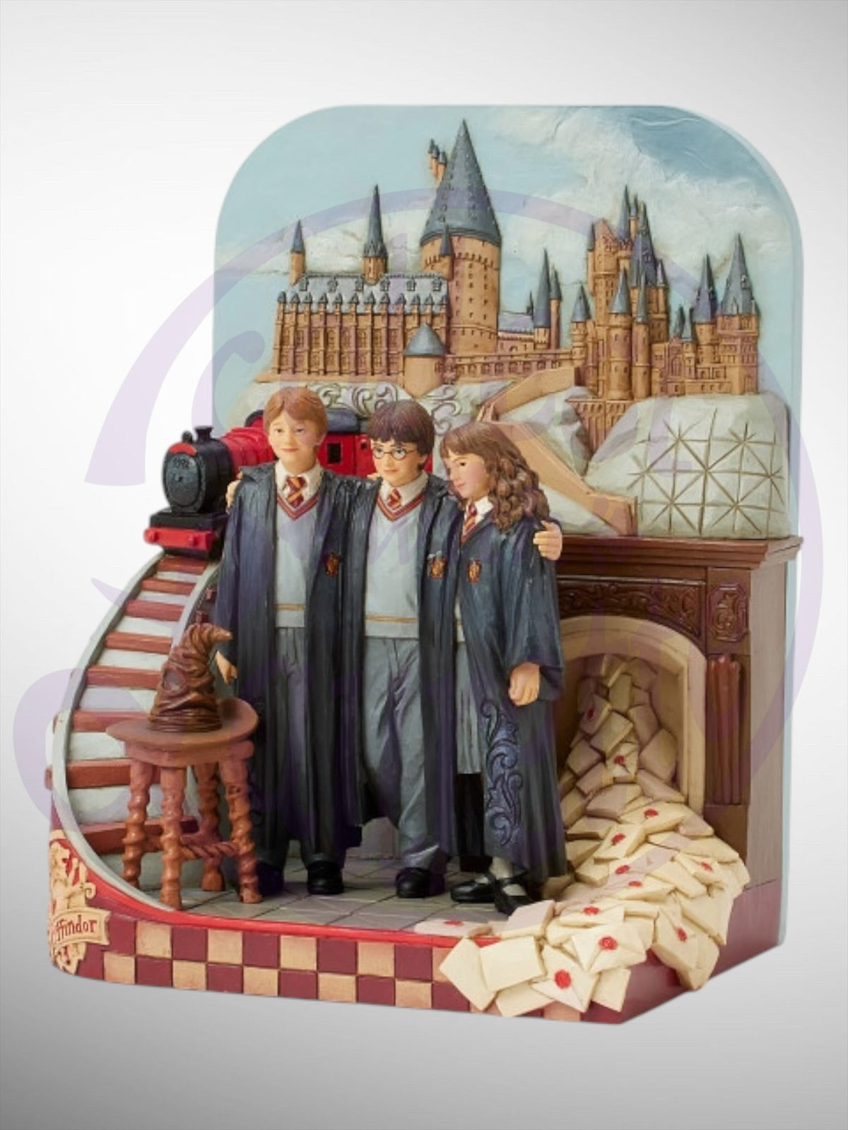 Jim Shore Harry Potter -  The Journey Begins Trio Castle Scene Figurine - PREORDER