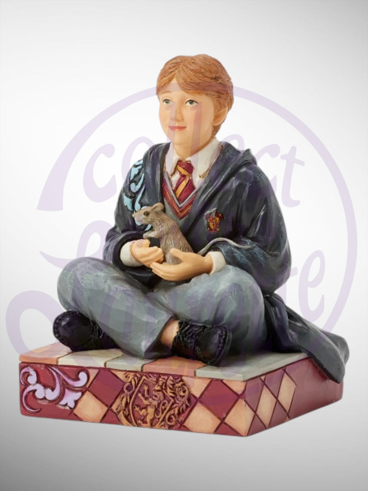 Jim Shore Harry Potter -  Wizarding Whiskers Ron with Scabbers Figurine - PREORDER