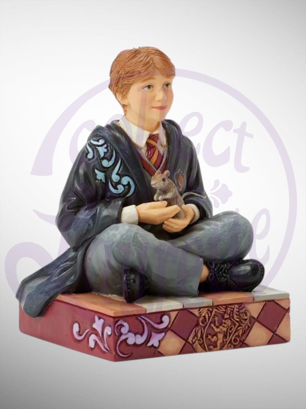 Jim Shore Harry Potter -  Wizarding Whiskers Ron with Scabbers Figurine - PREORDER