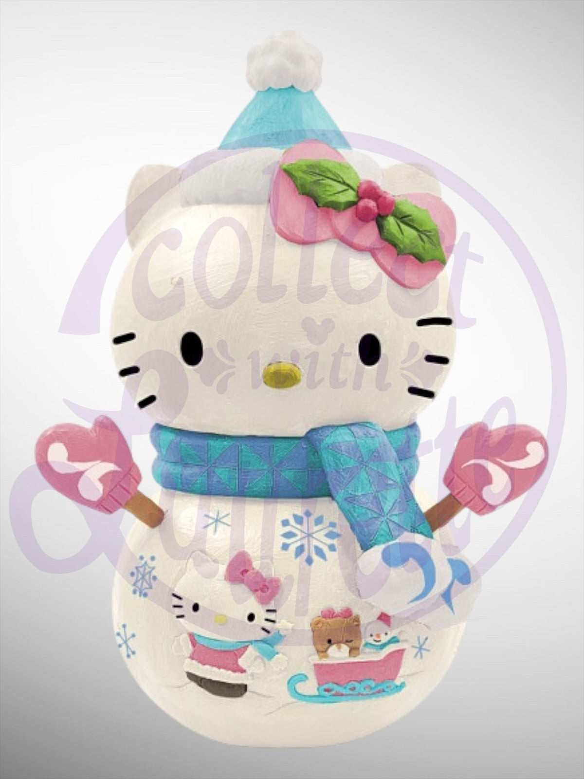 Jim Shore Sanrio Collection - Hello Kitty Snowman Christmas Holiday Figurine - PREORDER