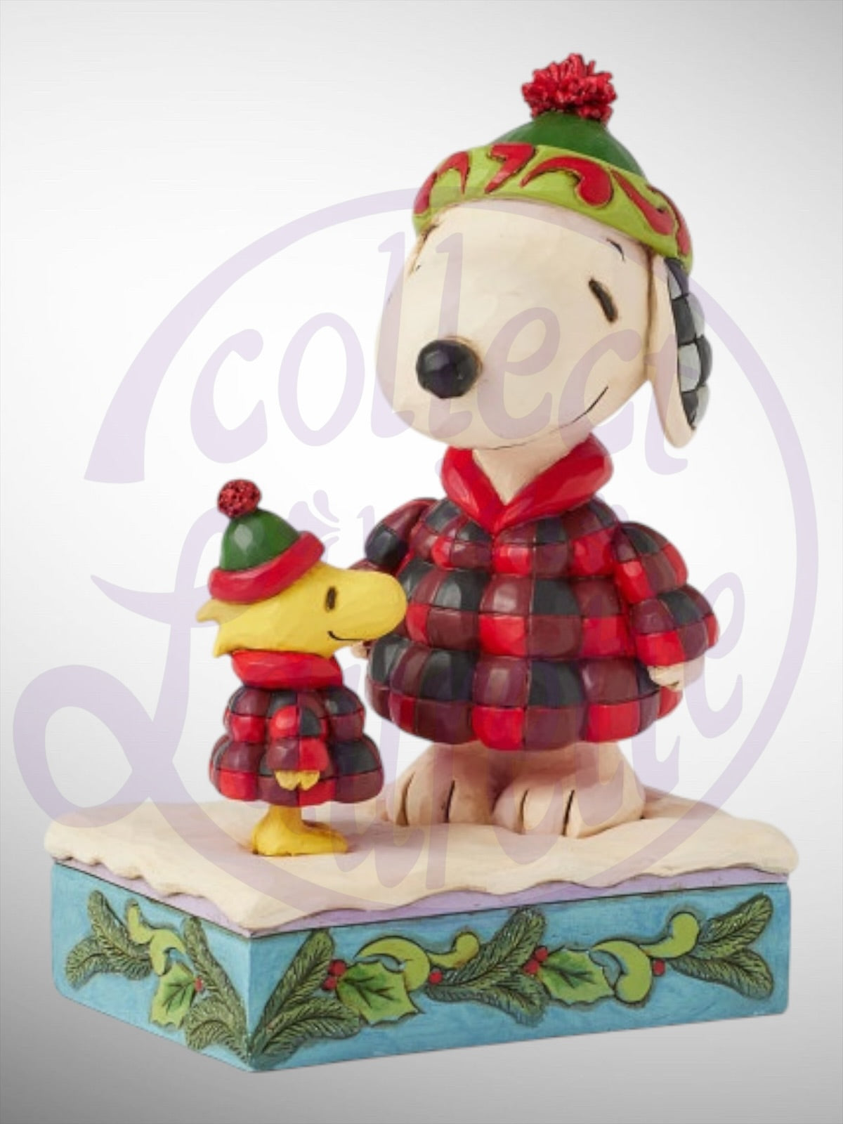 Jim Shore Peanuts - Cozy Companions Snoopy Woodstock Puffer Figurine - PREORDER