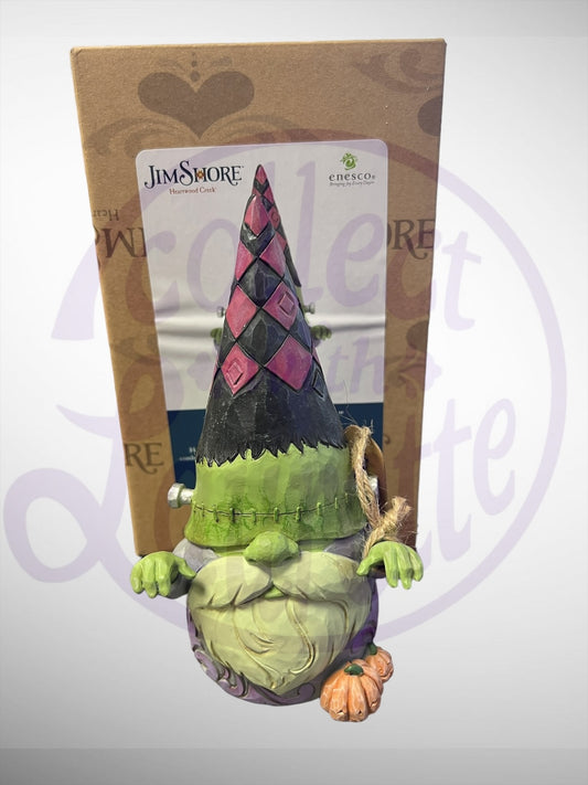 Jim Shore Heartwood Creek - It's Not Easy Being Green Frankenstein Gnome Halloween Figurine