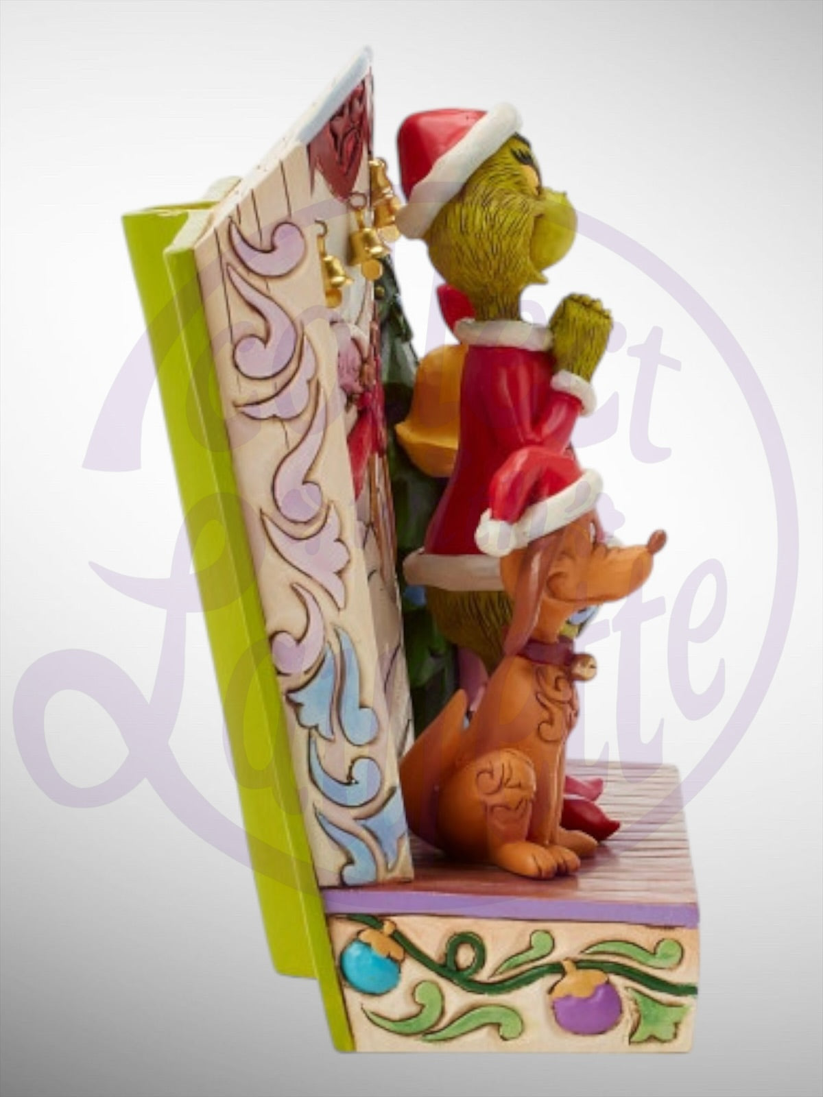 Jim Shore Dr. Seuss The Grinch - Grinch Max Cindy Storybook Figurine - PREORDER