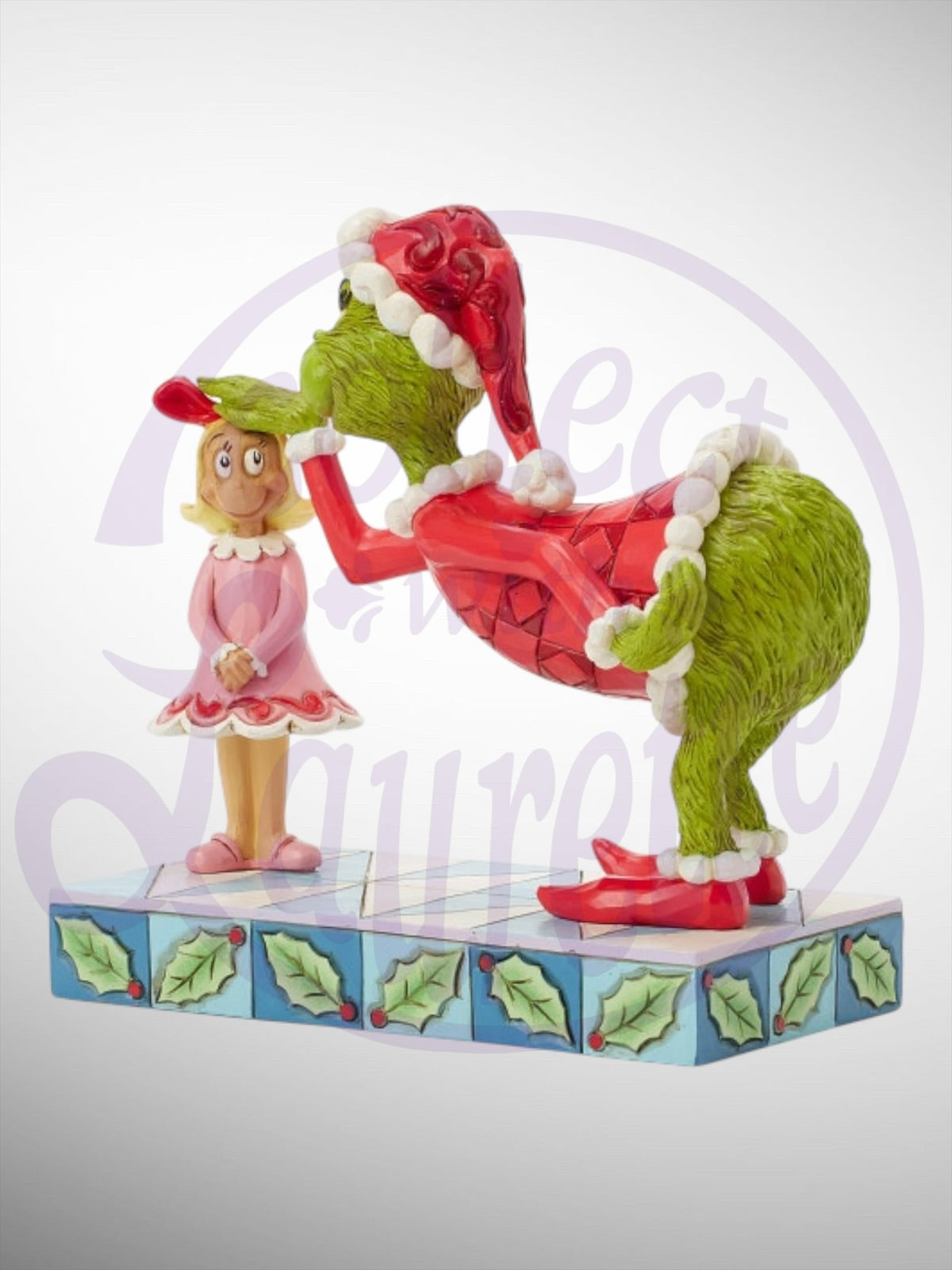 Jim Shore Dr. Seuss The Grinch - Grinch Pat Cindy Lou's Head Figurine - PREORDER