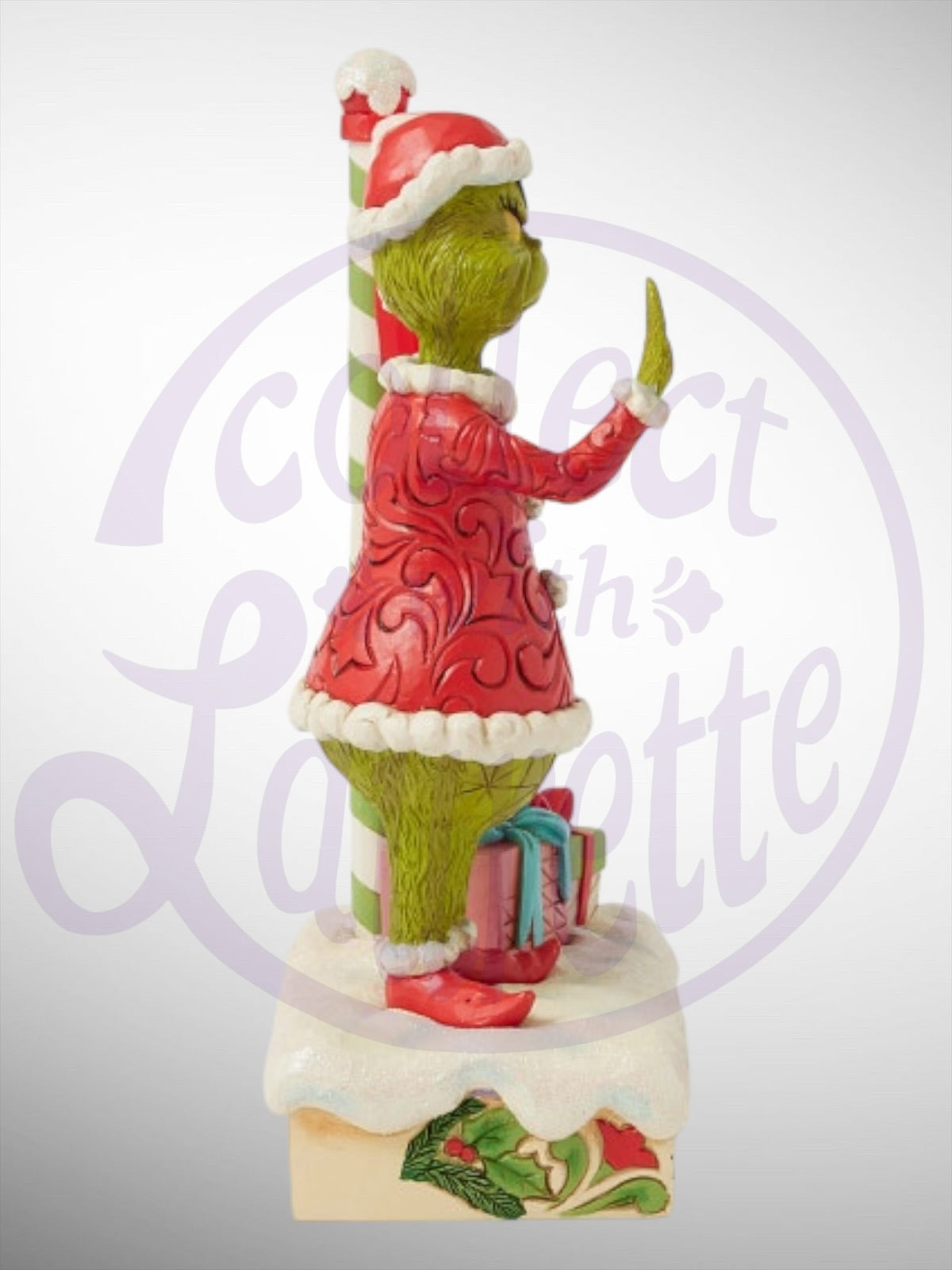 Jim Shore Dr. Seuss The Grinch - Grinch by Stop Sign LED Figurine - PREORDER