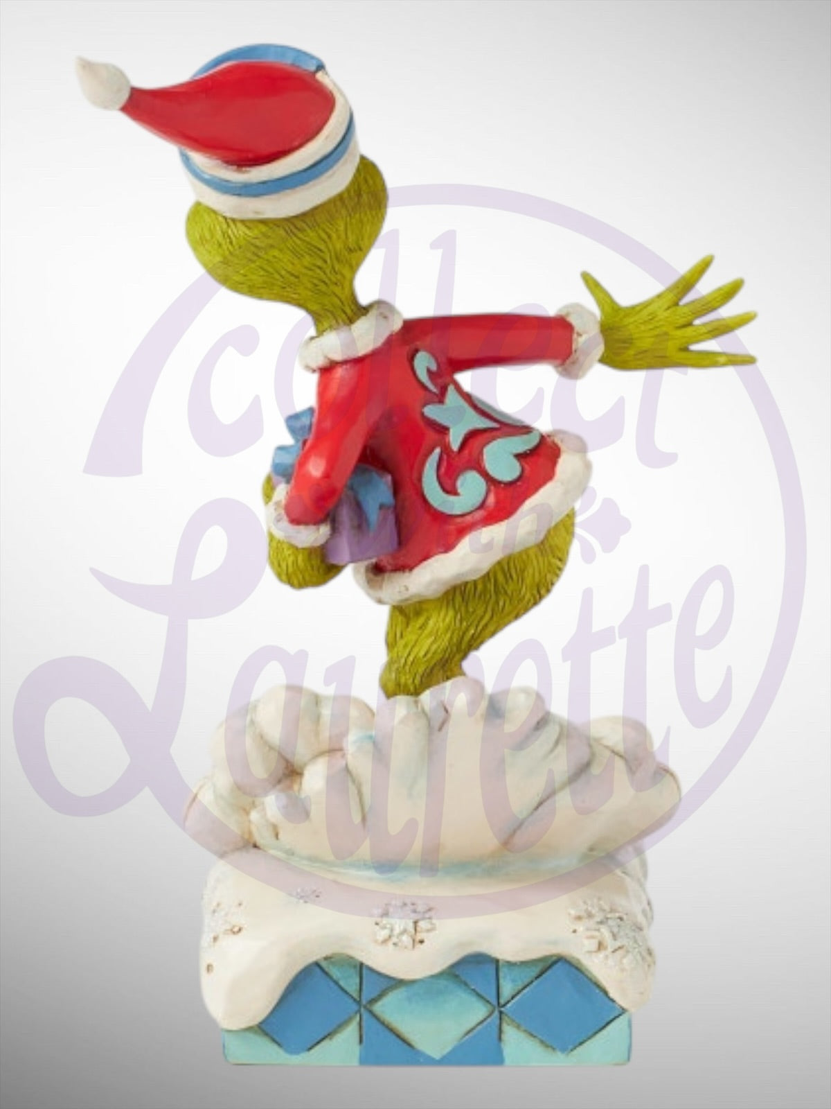 Jim Shore Dr. Seuss The Grinch - Grinch Snowboarding Figurine - PREORDER