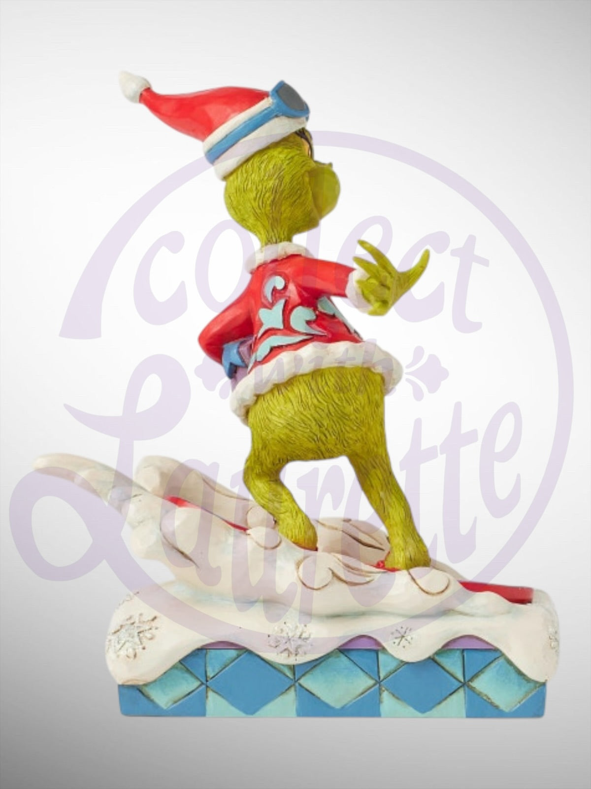 Jim Shore Dr. Seuss The Grinch - Grinch Snowboarding Figurine - PREORDER