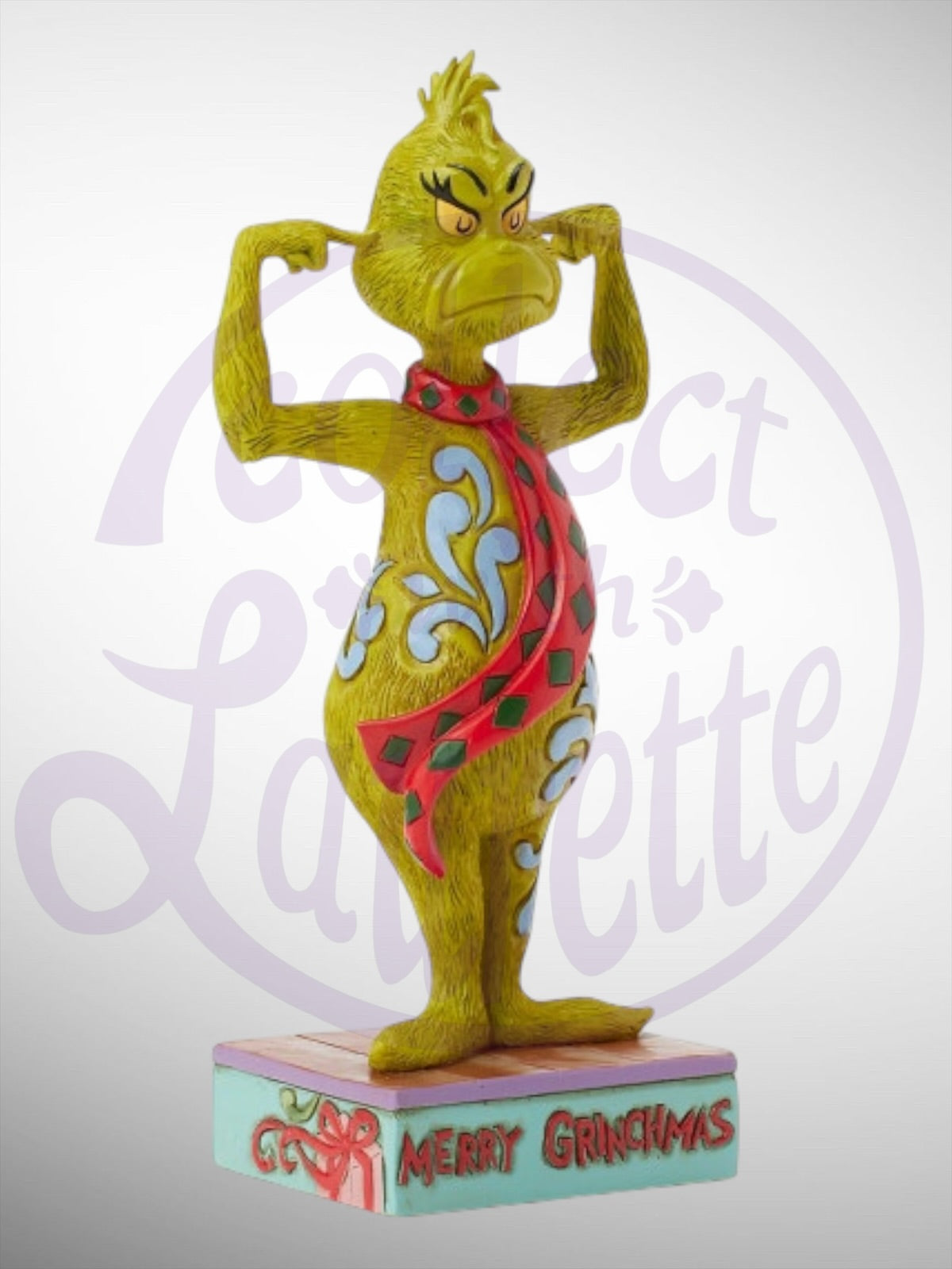 Jim Shore Dr. Seuss The Grinch - Grinch Plugging His Ears Figurine - PREORDER