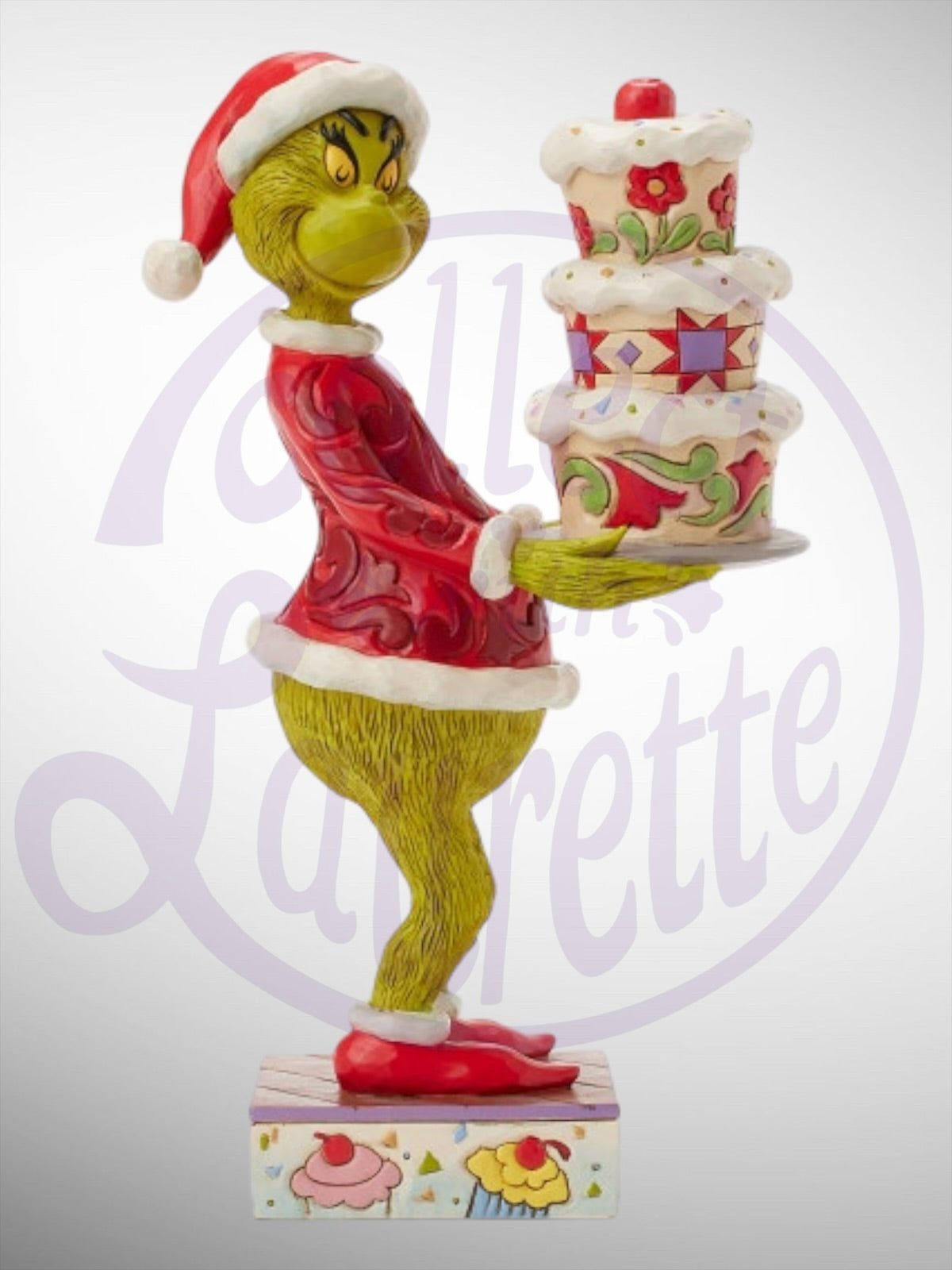 Jim Shore Dr. Seuss The Grinch - Grinch with Grinchy Cake Figurine - PREORDER