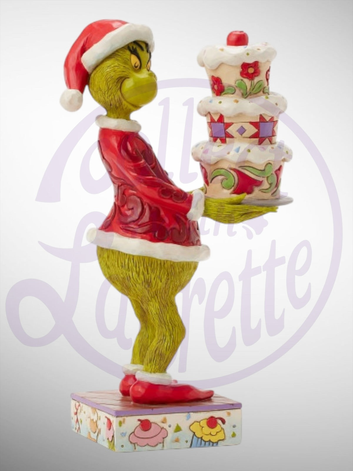 Jim Shore Dr. Seuss The Grinch - Grinch with Grinchy Cake Figurine - PREORDER