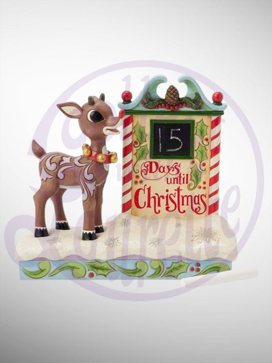 Jim Shore Rudolph Traditions - Rudolph Countdown Calendar Figurine - PREORDER