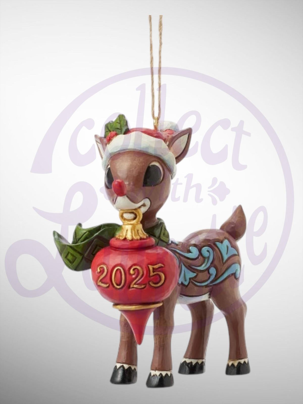 Jim Shore Rudolph Traditions - Rudolph Dated 2025 Hanging Ornament - PREORDER