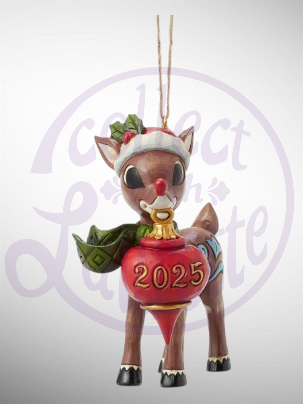 Jim Shore Rudolph Traditions - Rudolph Dated 2025 Hanging Ornament - PREORDER