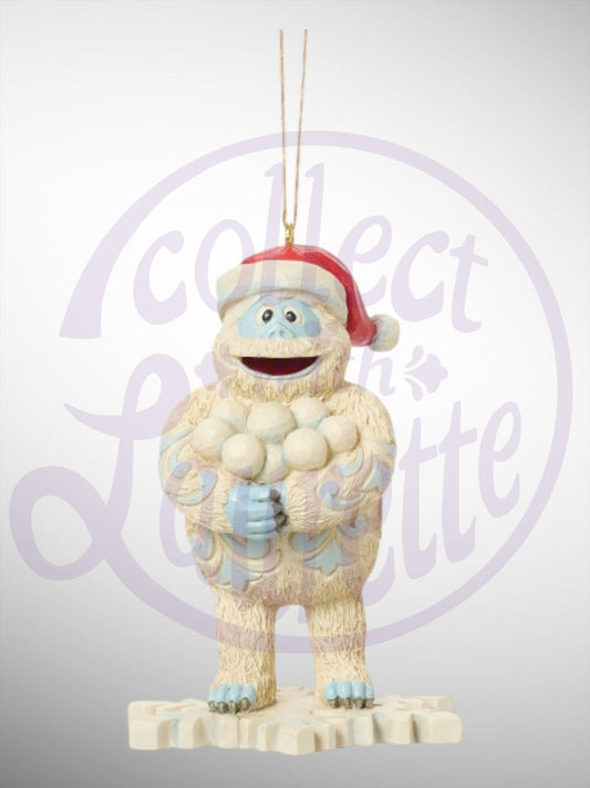 Jim Shore Rudolph Traditions - Bumble on Snowflake Hanging Ornament - PREORDER