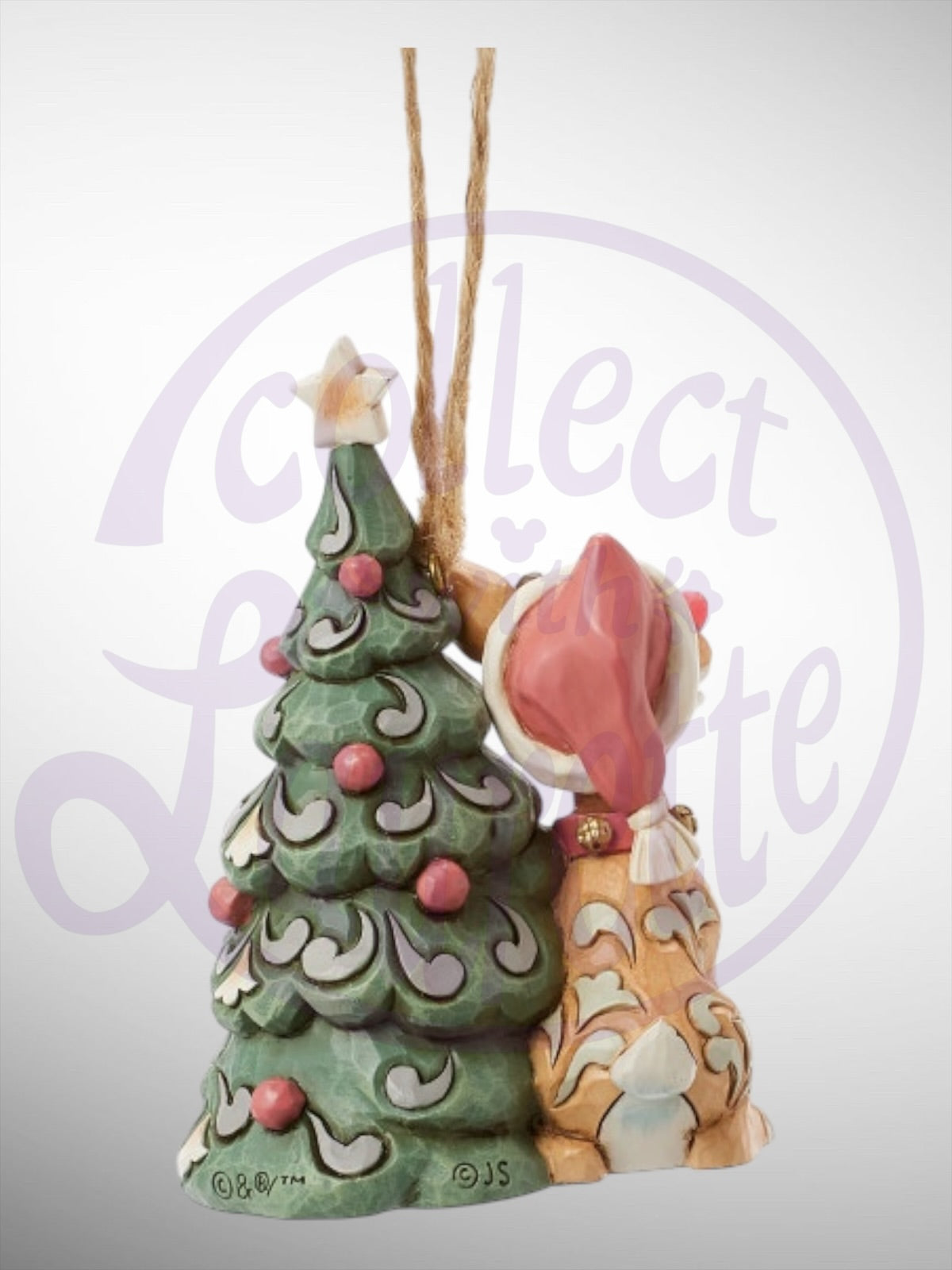 Jim Shore Rudolph Traditions - Woodland Rudolph with Tree Hanging Ornament - PREORDER