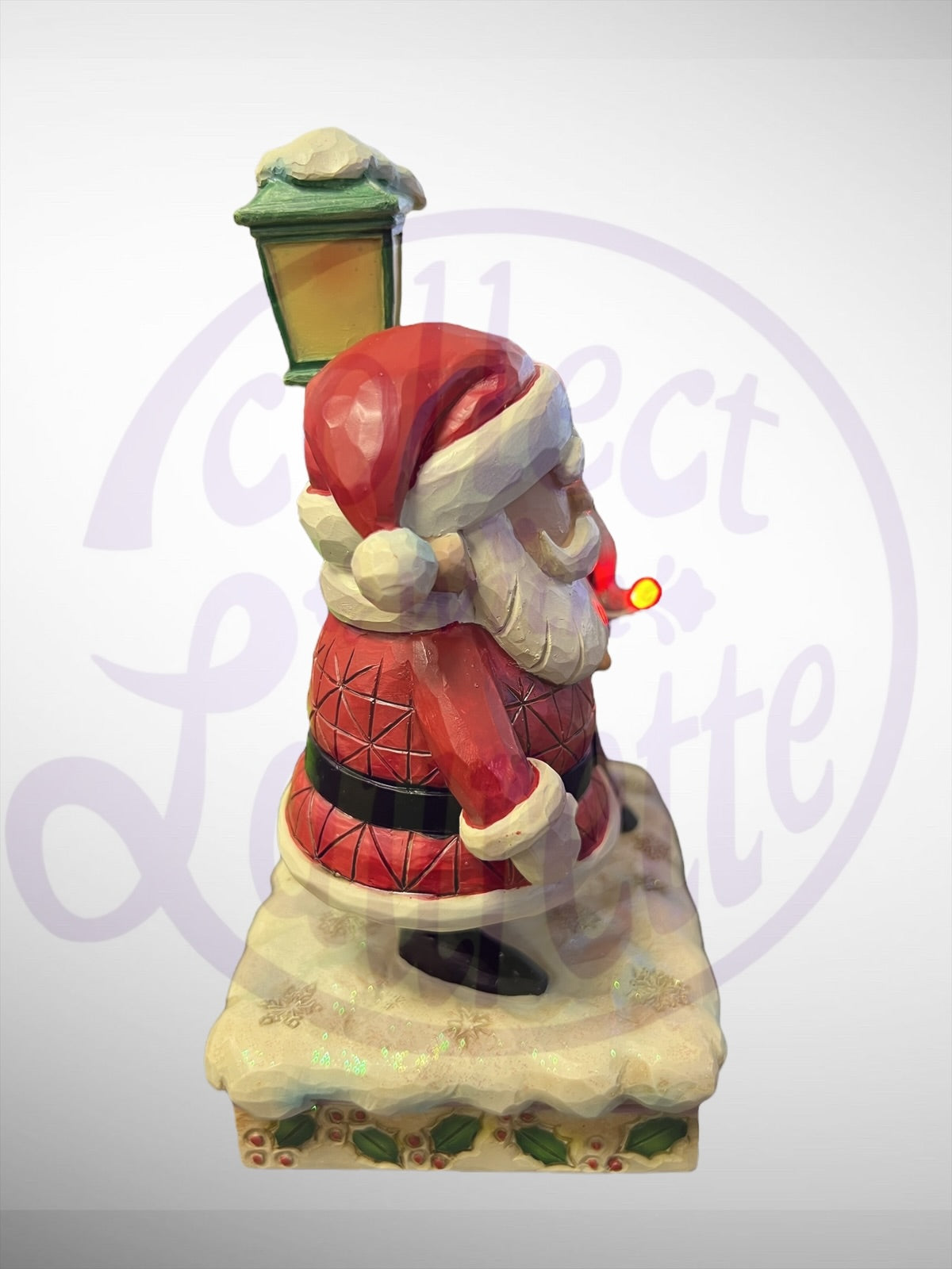 Jim Shore Rudolph Traditions - Rudolph & Santa Lamp Post Figurine