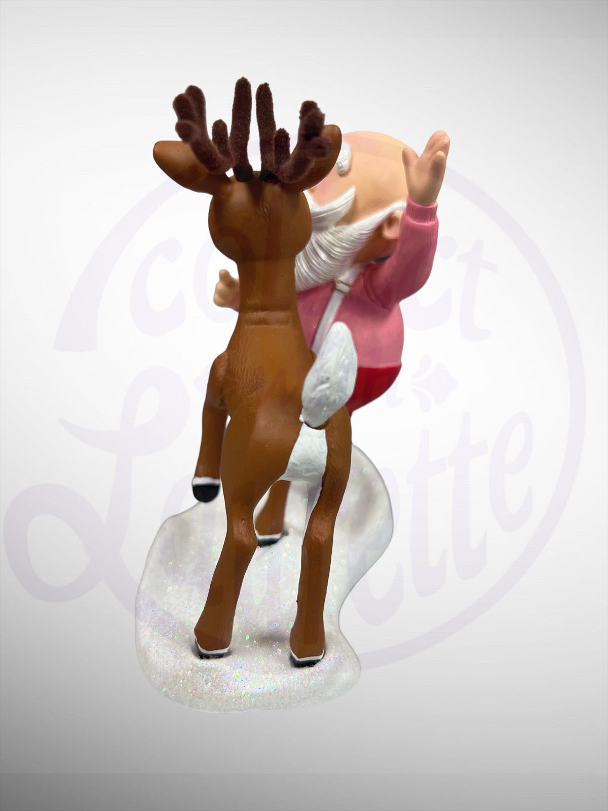 Hallmark Rudolph - Rudolph & Santa 50 Year Anniversary Figurine ...